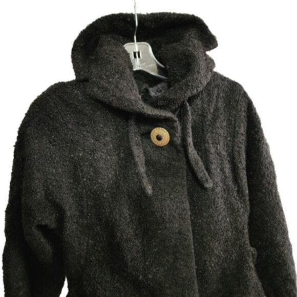 Antique J Johnson & Sons New Haven Ct Jim-Straw Original Women's Black Coat RARE - Picture 4 of 14